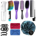 Detangling Brush Set for Curly Hair Afro America/African 3a to 4c Texture by Aozzy