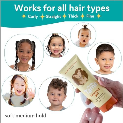 T is for Tame Kids Hair Taming Gel, 2-pack, for Soft, Natural Style & Hold - Image 4
