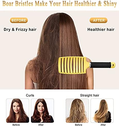 2 Pack Detangling Brushes for Women & Kids, Wet & Dry Hair, All Hair Types - Image 2