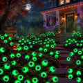 Halloween Decorations Outdoor, 8Pack 64 LEDs Solar Eyeball Lights by Cnuoky