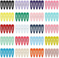 Hair Clips, ECADY (100-Pack 20 Colors) Non-Slip Snap Barrettes for Girls, Women, Kids - 2 Inch by ECADY