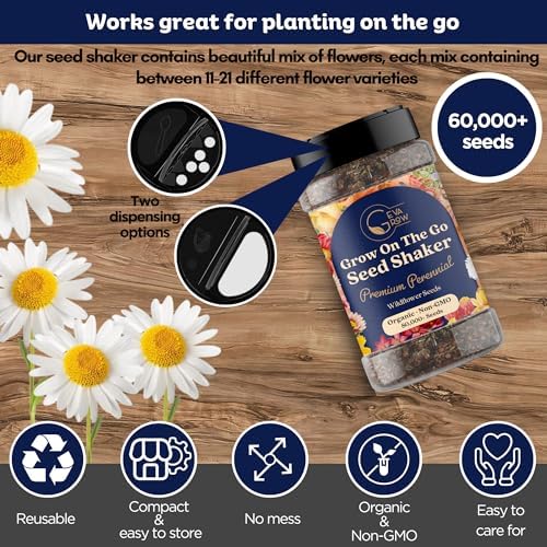 Wildflower Seed s – Perennial Flower Seeds Mix to Plant Anywhere, by Geva Grow | 12-Type Beautiful Perennial Wildflower Seeds Bulk 90,000+ Seeds, 2 Ounce, No Messy Packets - Image 4