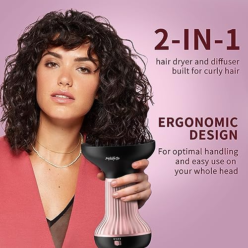 Diffuser Hair Dryer for Curly Hair, Enhances Curls and Volume Hair Diffuser - Image 2