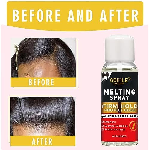 Lace Melting Spray Glue-Less Hair Adhesive for Wigs, Bond Wig Closure Front Extensions, Wigs Natural Finishing Hold Protect Edge Kit - Image 4
