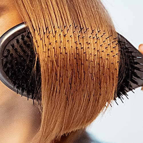 Drybar Flat Mate Boar Bristle Brush, Dark Grey - Image 5