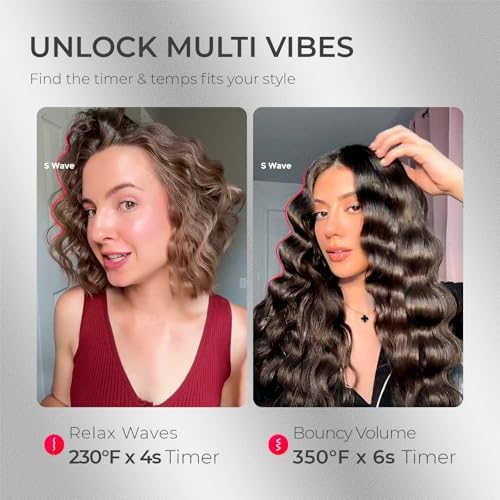 Curling Iron Hair Crimper Waver, TYMO ROVY Beach Waves Hair Curler - Image 4