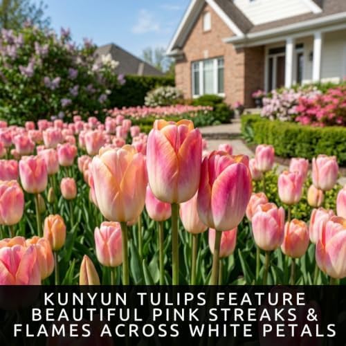 25 Kunyun Tulip Bulbs | Color-Changing Darwin Hybrid Tulips for Spring Beds - Image 2