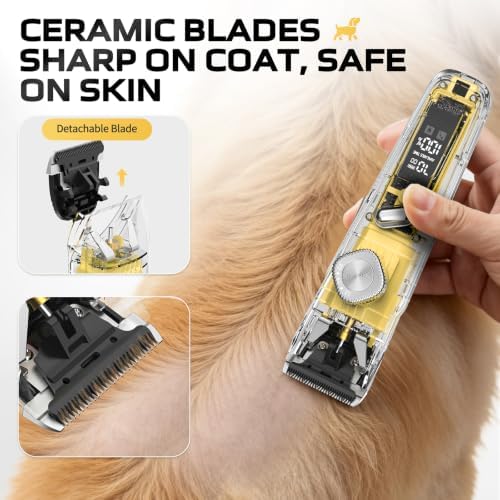 Dog Clippers for Grooming Thick Hair Curly Coats Matted Fur 3-Speeds - Image 3