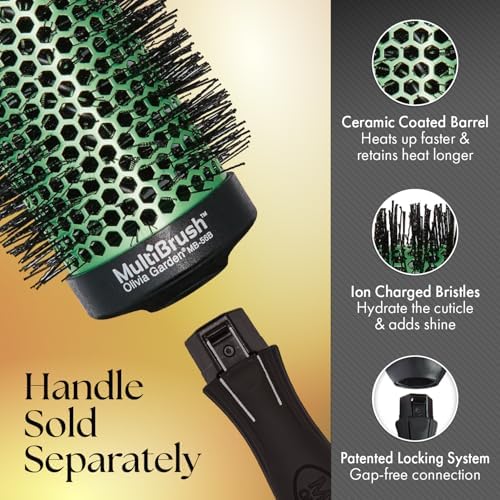 Olivia Garden MultiBrush - Non-Electrical Detachable Thermal Brush with Ceramic Barrel - Image 4