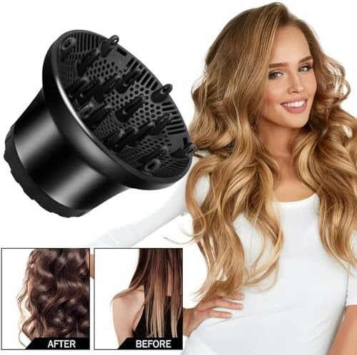 Hair Diffuser, Diffuser Attachment for Blow Dryer with D1.4-2.67in Nozzle - Image 2