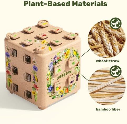 LUSH&DEW SeedStack Starter Pair, Gardening Gifts, 38 Type Veggie Herb Seeds - Image 6