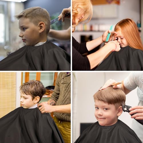 Professional Hair Cutting Cape(2 Pack), Salon Barber Cape with Adjustable Snap Closure - Image 5