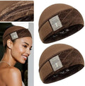 Brown Wig Cap with Wig Band, Wig Grip Cap to Hold Wig in Place, 2PCS by MYKURS