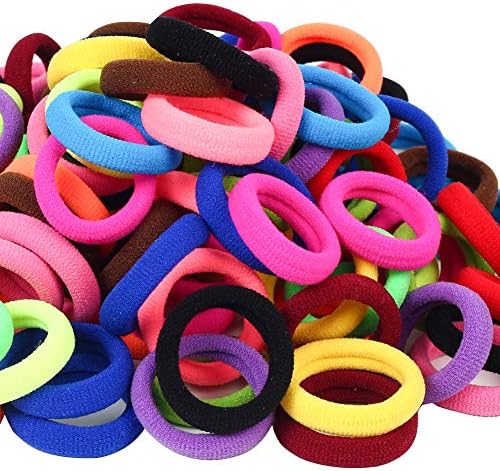 Baby Hair Ties, Elastic Hair Bands for Girls Kids, Toddler Ponytail Holders by QRTVI