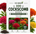 Cockscomb Seeds for Planting | 100 Seeds | Colorful Celosia Flowers by CZGrain