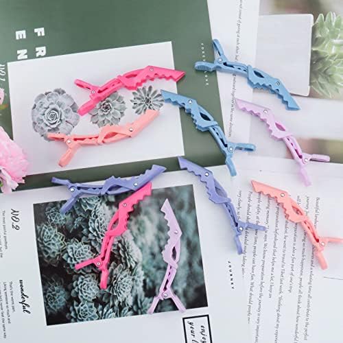 Plastic Non Slip Hair Clips for Women, Professional Alligator Hair Clips, Hair Styling Clips Sectioning Clips of Hair Salon (10PCS Macaroon) - Image 4