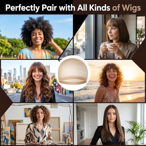 MEEZY 12 Pcs Skin Colored Wig Caps for Women, Non-Slip Stocking Cap for Lace Front Wig, Funny Party Cosplay Hair Cap Closed-End Hair Nets for Bachelorette Party Halloween Costume Birthday Wedding - Image 5