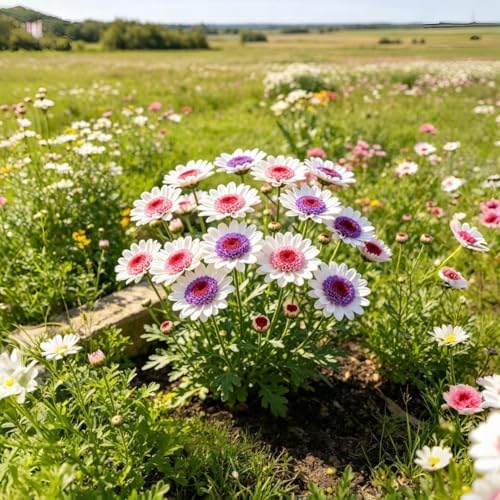 900 PCS Painted Daisy Seeds for Planting Outdoors – Mixed Color Chrysanthemum Carinatum Flowers, Hardy Perennial Garden Plants for Borders, Walkways, Containers, Pollinator Gardens & Cut Flowers - Image 5