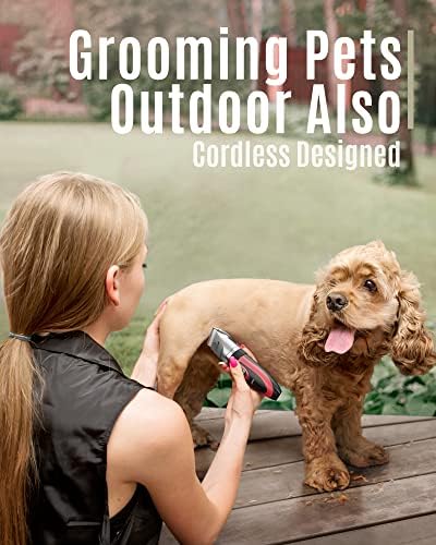 oneisall Dog Clippers Low Noise Grooming Kit for Dogs Cats Pets - Image 4