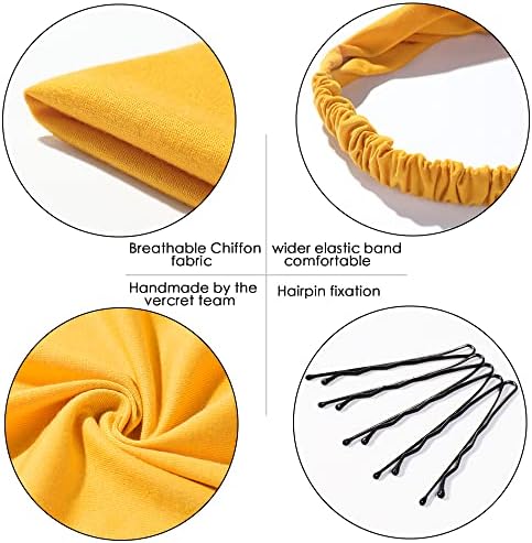 Vercret Hair Scarf Headband for Women,Boho Bandana Pretied Elastic Kerchief - Image 3