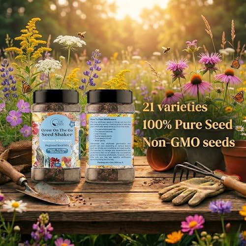 Wildflower Seed Shaker, Northeast USA, Annual & Perennial, 60K+ Seeds, 2 oz - Image 3