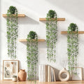 4Pcs Fake Hanging Plants, Potted Artificial Plants Hanging Eucalyptus Vines by Yastouay