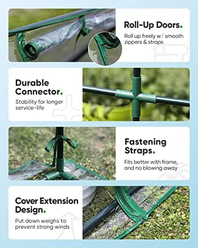 Quictent Mini Greenhouse for Indoor Outdoor, Portable Quick-Setup Tabletop - Image 5