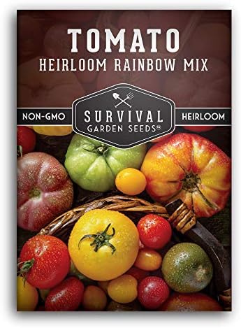 Heirloom Rainbow Mix Tomato Seeds for Planting - 1 Pack by SurvivalGardenSeeds
