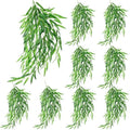 Daifunli Artificial Hanging Plants Fake Hanging Ferns Plastic Faux Plants for Wall Room Garden Garland Indoor Outdoor Decor No Basket (8 Pcs,Willow) by Huiinen