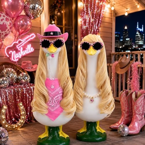 Halloween Cowgirl Porch Goose Accessory Western Decor Set, 5-Pieces - Image 5