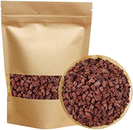 TOYPOPOR Red Lava Accent Rocks Outdoor Decorative Stones for Craft Projects, Vase Fillers, Succulents, Cactus Pots, Terrarium Plants 2.2LB by TOYPOPOR