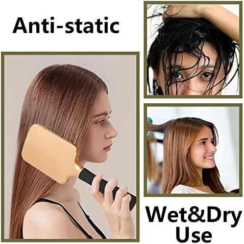4 Pcs Hair Brush Set,Professional Styling Hair Brush for Men Women,Flexible Soft Pin Bristles for Long Thick Curly Wavy Dry Damaged Hair - Image 5