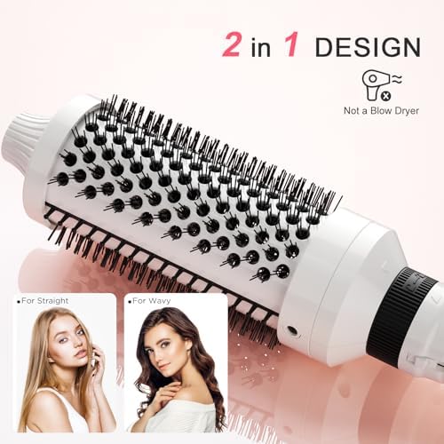 K&K 3 in 1 Thermal Brush Set, Ceramic Hot Brush, Fast Heating Curling Wand for Short, Medium & Long Hair, 5 Temperature Adjustment, Dual Voltage - Image 5