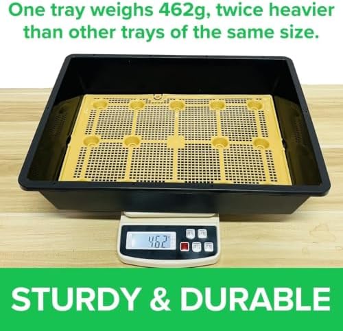 BeGrit Seed Starter Trays Durable Plant Trays 13x17inch Mesh Seedling Trays Perfect for Indoor, Outdoor, Greenhouses 5 Pack - Image 6