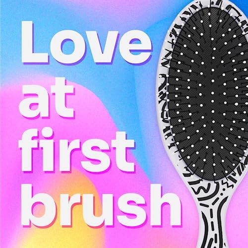 Wet Brush Original Detangling Hair Brush, Hipster Doodle - Ultra-Soft IntelliFlex Bristles - Detangler Brush Glide Through Tangles With Ease For All Hair Types - For Women, Men, Wet & Dry Hair - Image 4