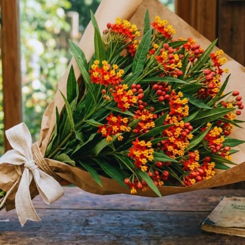 3 Red Milkweed Live Plants, Perennial Flower Plant - Image 3