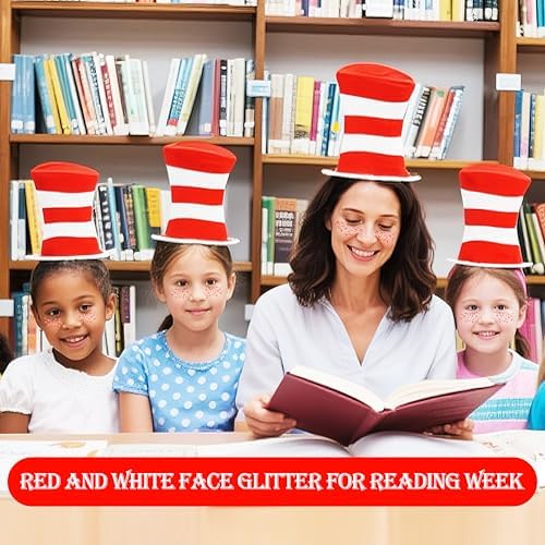 MEICOLY Red and White Face Hair Glitter Gel,Body Glitter for School Spirit Accessories, Game Day,Pep Rally, Sports Fans, Book Character Costumes, Reading Week,Halloween Festival Party Makeup - Image 3