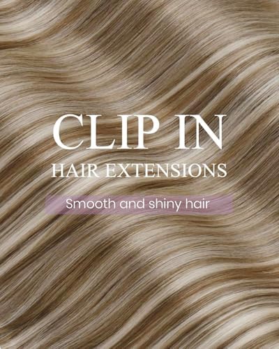 LaaVoo Clip On Extensions Human Hair, For Natural Look, 18 Inch - Image 4