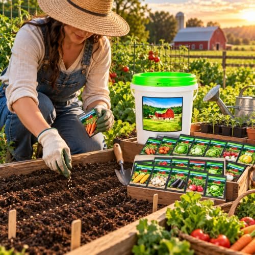 Heirloom Vegetable Seeds Variety Pack, Non-GMO Seed Packets 50,000 - Image 2