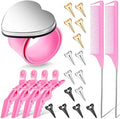 Patelai 22 Pcs Hair Braiding Tools with Magnetic Wrist Sewing Set, Pink by Patelai