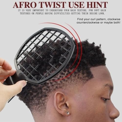 Upgraded Hair Twist Comb Hair Sponge Brush and Metal Afro Hair Pick Comb Set for Black Men Women Curls, 2 In 1 Afro Hair Coil Pick Combs Curl Brush (2 Pcs) - Image 5