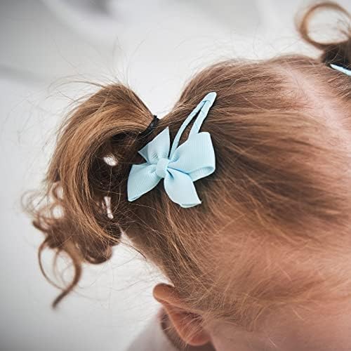 40PCS Snap Baby Hair Bows Clips for Girls Grosgrain Ribbon Fully Wapped 2 Inch Infant Hair Barrettes Accessories for Baby Girls Newborns Toddler - Image 5