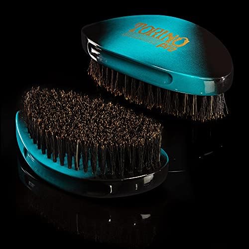 Torino Pro Curve #156 - Medium 100% Boar Bristle Curved Palm Brush for Laying 360 Waves - Use With Wave Cap or Durag - Luxury Brush for Men - Image 6
