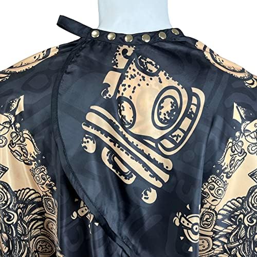Pelocapa Barber Cape for Men with Copper Snap Closures, Professional Hair Salon Cutting Cape, Large Waterproof Hairdressing Gown for Hairstylist- 63”× 56” - Image 2