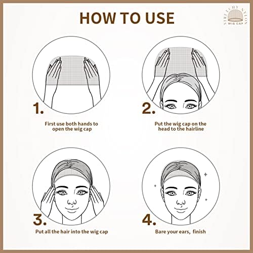 Teenitor 20PCS Wig Caps, Stretchy Thin and Transparent Wig Cap, Breathable Wig Cap for Lace Front Wig, Invisible Stocking Caps for Wigs, Bald Cap for Wig, Beige - Image 7