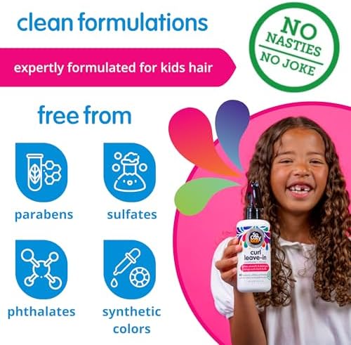 SO COZY Kids Curl Leave In Conditioner + Therapy Spray, 8 Fl Oz 2 Pack - Image 5