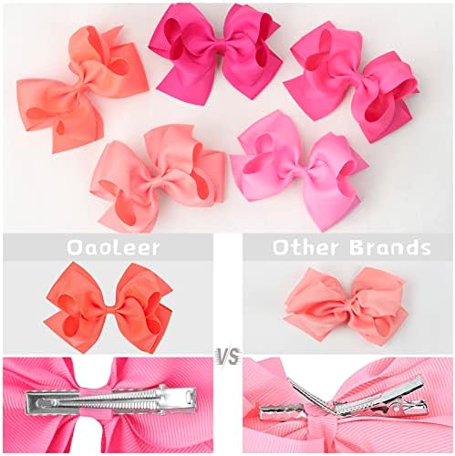 Oaoleer 30Pcs 6" Hair Bow Clips for Girls Tolddler Hair Accessories - Image 6