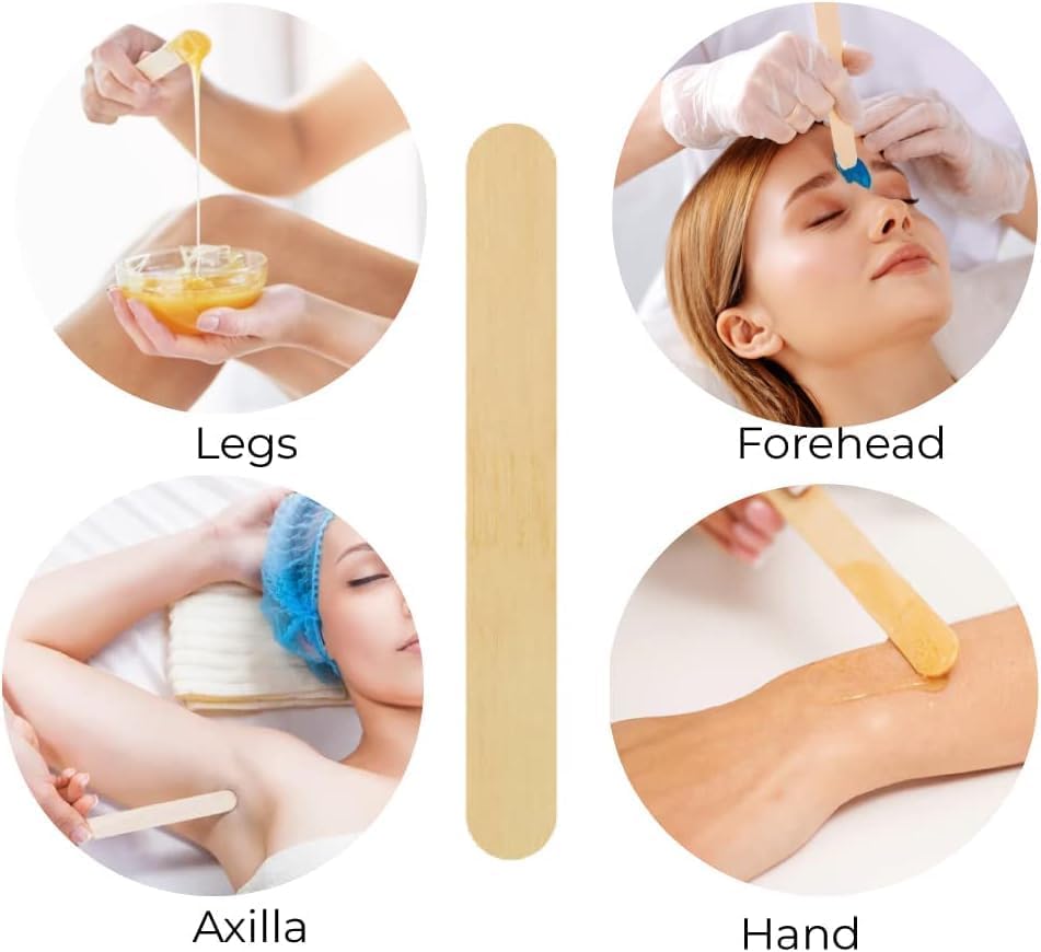 MIBLY 80 PCS Popsicle Sticks for Crafts – Jumbo Craft Sticks Made of Smooth Wooden Sticks – Ideal Wood Sticks and Wooden Sticks for Crafts for Body Hair Removal (Pack of 80 Large Sticks) - Image 3