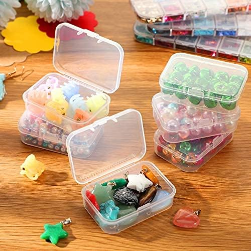 Jetec 6 Pieces Small Clear Plastic Storage Box, 2.5 x 1.7 x 0.8 Inch - Image 3
