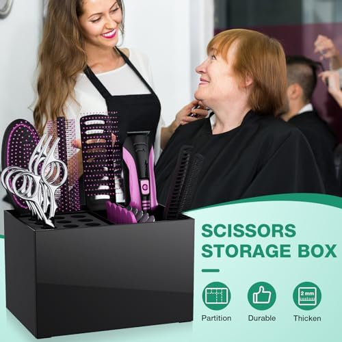 Noverlife Hair Salon Scissor Holder Box, Shear Holder for Hair Stylist - Image 7